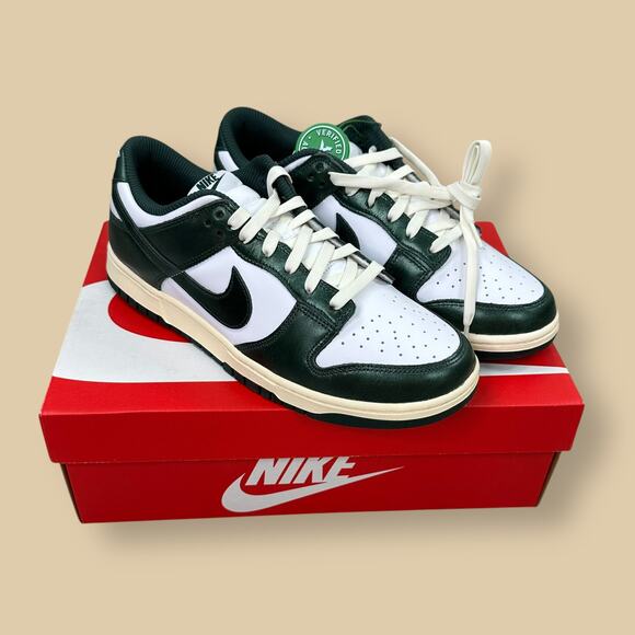 Nike Other - Nike Dunk Low Vintage Green White Shoes DQ8580-100 NWT Mens 10